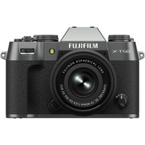 Fujifilm X-T50 Mirrorless Camera with 15-45mm f/3.5-5.6 Lens (Charcoal Silver)